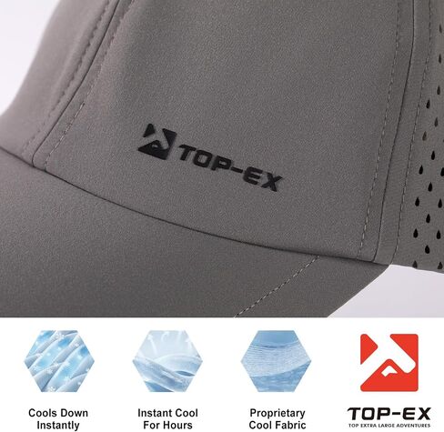 Oversized XL XXL Mens Baseball Caps Breathable Mesh Quick Dry Waterproof Cooling Touch Sweatband Running Big Head in Saudi Arabia