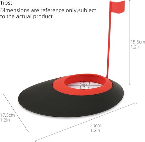 Golf Practice Putting Cup Golf Putter Regulation Cup Putting Green Hole Flag Indoor Outdoor Practice Training Aids in Saudi Arabia
