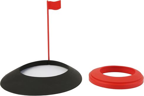 Golf Practice Putting Cup Golf Putter Regulation Cup Putting Green Hole Flag Indoor Outdoor Practice Training Aids in Saudi Arabia