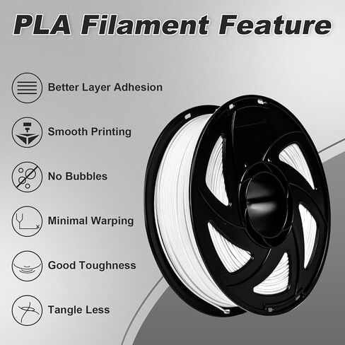3D Printer Filament, pla Filament bundle1.75mm,PLA 3D Printer Filament Vacuum Packaging 1kg, Dimensional Accuracy +/- 0.03mm, Fit Most FDM 3D Printers (PLA deep Black 1-Pack) in Saudi Arabia