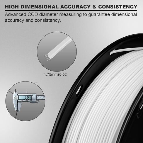 3D Printer Filament, pla Filament bundle1.75mm,PLA 3D Printer Filament Vacuum Packaging 1kg, Dimensional Accuracy +/- 0.03mm, Fit Most FDM 3D Printers (PLA deep Black 1-Pack) in Saudi Arabia