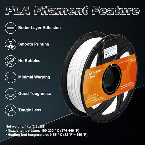 3D Printer Filament, pla Filament bundle1.75mm,PLA 3D Printer Filament Vacuum Packaging 1kg, Dimensional Accuracy +/- 0.03mm, Fit Most FDM 3D Printers (PLA deep Black 1-Pack) in Saudi Arabia