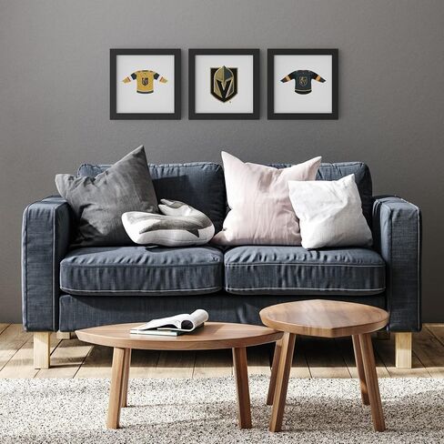 Trends International Gallery Pops NHL New York Rangers - Drip Skate Wall Art, Black Framed Version, 12" x 12" in Saudi Arabia