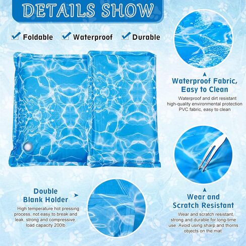 بساط تبريد للكلاب، وسادة تبريد لحقن الماء، سجادات تبريد للحيوانات الأليفة للكلاب الكبيرة والقطط أثناء النوم، وسادات تبريد للحيوانات الأليفة في الصيف لبيوت الكلاب والأقفاص والأسرة in Kuwait