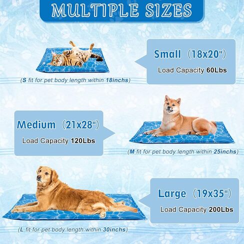 بساط تبريد للكلاب، وسادة تبريد لحقن الماء، سجادات تبريد للحيوانات الأليفة للكلاب الكبيرة والقطط أثناء النوم، وسادات تبريد للحيوانات الأليفة في الصيف لبيوت الكلاب والأقفاص والأسرة in Kuwait