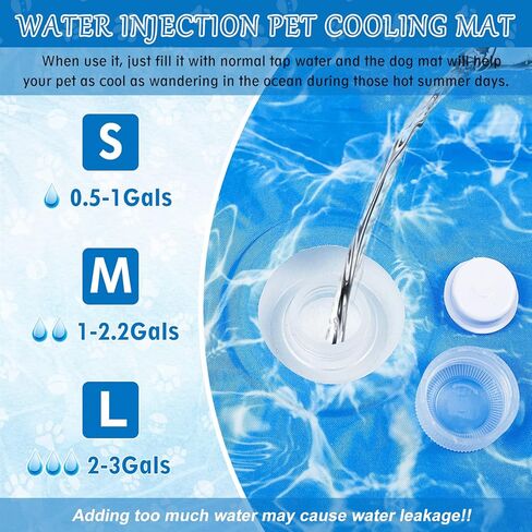 بساط تبريد للكلاب، وسادة تبريد لحقن الماء، سجادات تبريد للحيوانات الأليفة للكلاب الكبيرة والقطط أثناء النوم، وسادات تبريد للحيوانات الأليفة في الصيف لبيوت الكلاب والأقفاص والأسرة in Kuwait