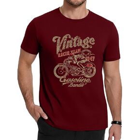 تي شيرت Aiyino للرجال للدراجات النارية، تي شيرت برسومات راكبي الدراجات النارية، هدية كاجوال لمحبي الدراجات النارية in Kuwait