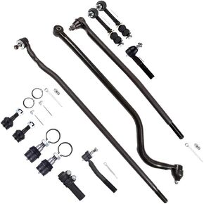 SCITOO 12PC Front Suspension Kit for Dodge Ram 2500 for Dodge Ram 3500 Lower Ball Joints Front Sway Bar End Links Front Track Bar Upper Ball Joints Inner Tie Rod Ends Outer Tie Rod Ends Auto Parts in Saudi Arabia