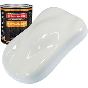 Restoration Shop - Pure White Urethane Basecoat Auto Paint - Quart Paint Color Only - Professional High Gloss Automotive, Car, Truck Refinish Coating in Kuwait