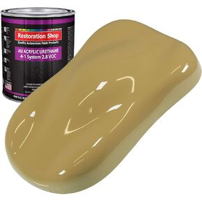 Restoration Shop - Buckskin Tan Acrylic Urethane Auto Paint - Quart Paint Color Only - Professional Single Stage High Gloss Automotive, Car, Truck Coating, 2.8 VOC in Kuwait
