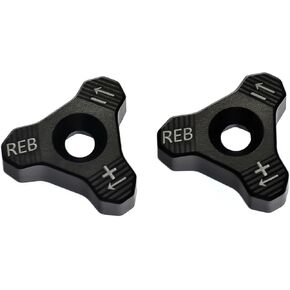Motocross CNC 48mm Front Shock Absorber Fork Knob Adjuster Bolt For Husqvarna TC TE FC FE EXC distintivo(Black) in Saudi Arabia