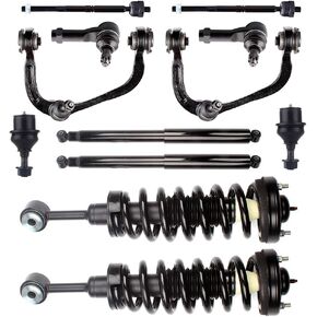 Struts Shock suspension kit for ford for F-150 4WD 2004 2005 2006 2007 2008 for ford for F-150 shock and struts 2006 2007 2008 for Lincoln Mark LT Front Strut and Rear shock absorber, 12 Pcs in Kuwait