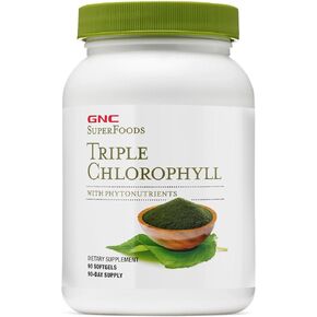 GNC Superfoods Triple Chlorophyll, 90 Softgels, Supports with Weight Loss in Kuwait