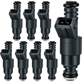 1999-2005 8Pcs Fuel Injectors Compatible for BMW 540i 1999-2003 740i 740il 1999-2001 X5 2000-2003 Z8 2003 4.4L 4.6L 4.8L V8, for Land Rover Range Rover 2003-2005 4.4L V8 Replace 0280155823 in Kuwait