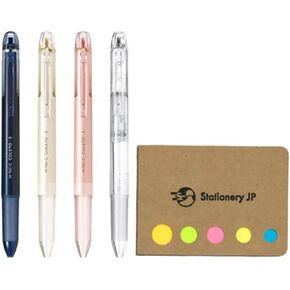 Pilot Hi-tec-c Coleto 3 Color Multi Pen Body Component, Basic & Pearl Pattern, Rubber grip, 4-pack, Sticky Notes Value Set, Pen Body Only (No Refill Included) in Kuwait