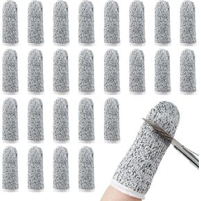 20 Pieces Cut Resistant Finger Cots Finger Sleeve Protectors Reusable Finger Covers Finger Protection Cots for Kitchen Work Sculpture Supplies in Kuwait
