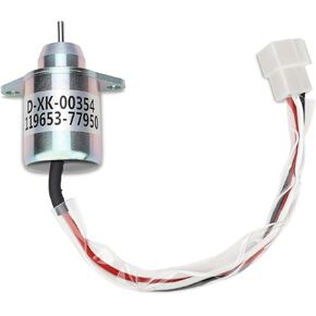 Fuel Shut Off Solenoid 1503ES-12S5SUC5S Woodward M806808 for John Deere 790 990 2020 2030 2030A 2210 Yanmar 3TNE84 3TNE88 3TNV70 3TNV76 Engine 119653-77950 119285-77950 12VDC in Kuwait