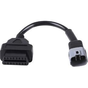 6 Pin to 16 Pin Adapter Cable OBD2 Engine Fault Diagnosis and Detector Fits for Su-zu-ki Motorcycles OBD Adapter Compatible with ELM327,GSX-R125/1000R,1000F,GSX-S 125/750 in Saudi Arabia