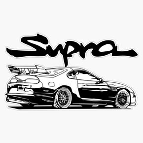 Supra Vinyl Waterproof Sticker Decal Car Laptop Wall Window Bumper Sticker 5" in Kuwait