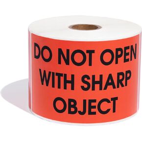 Aegis Adhesives - 3" X 5" Do Not Double Stack Labels (1 Roll, 500/Roll) Shipping and Handling Warning Labels with Permanent Adhesive in Kuwait