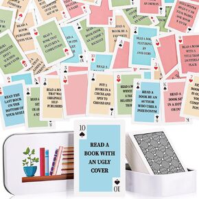 48 Pcs Tbr Cards Gift for Book Lover to Be Read List with Iron Box Bookish Accessory for Book Club Readers Birthday Teacher Mom Women Choose Your Next Reading Library Funny Decoration in Kuwait