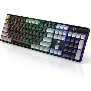 RisoPhy PC425 Wireless Gaming Keyboard, Gasket Mount, RGB Backlight, Volume Knob, 2.4GHz/USB-C/BT5.0, 60% Mechanical Gaming Keyboard for Mac/Win in Kuwait