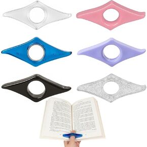 6-Pack Book Page Holders for Reading, Reading Accessories, Thumb Book Page Holder & Book Clip for Convenient Reading (Assorted Colors) in Kuwait