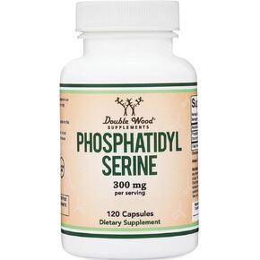 PhosphatidylSerine Supplement 300mg Per Serving, Manufactured in The USA, 120 Capsules (Phosphatidyl Serine Complex) Brain Booster Focus Supplement for Adults (Cortisol Manager) by Double Wood in Kuwait