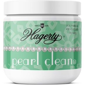 منظف ​​المجوهرات بيرل كلين من هاجرتي - سائل تنظيف المجوهرات الاحترافي لللؤلؤ والأحجار الكريمة والأحجار المسامية الرقيقة - تتضمن سلة الغمس - طقم تنظيف مجوهرات اللؤلؤ المعتمد من كوشير، 7 أونصة. in Kuwait