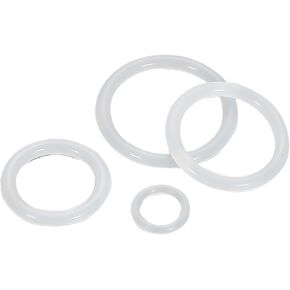50PCS VMQ Silicone O Ring CS :3.5mm OD:10-160mm White Gasket Food Grade Rings O-Rings Rubber Gaskets(OD 15mm (10pcs)) in Kuwait