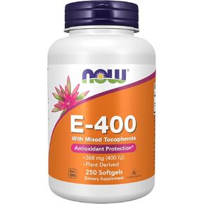 NOW Supplements, Vitamin E-400 IU Mixed Tocopherols, Antioxidant Protection*, 50 Softgels in Kuwait
