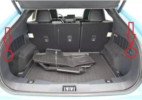 Trunk Organizer Cargo Net for Mustang Mach-E 2021-2026 – Envelope Style Cargo Net for SUV – Premium Mesh Elastic Car Trunk Organizer Vehicle Carrier Storage – Compatible with Mach-E in Kuwait