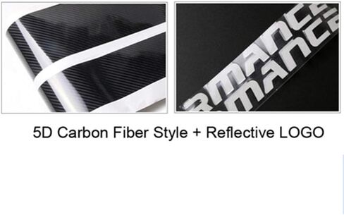 2pieces Glossy 5d Carbon Fibre Vinyl Performance Side Skirt Racing Stripes Decal Stickers for BMW f30 f31 f22 f23 e90 e91 e92 e93 Accessories - 205CM in Saudi Arabia