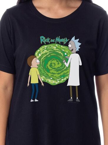 INTIMO Rick and Morty Womens' TV Show Series Portal Nightgown Sleep Pajama Shirt in Saudi Arabia