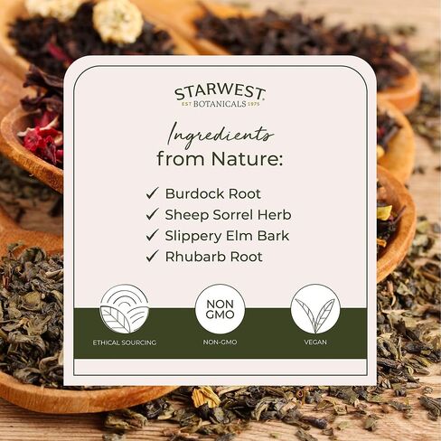 Starwest Botanicals Organic Essiac Tea, 1 Pound in Kuwait