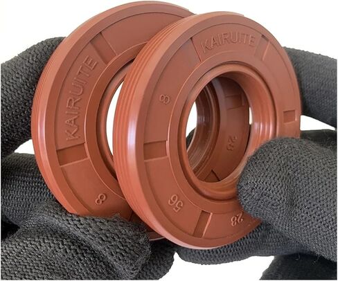 Fluororubber Skeleton Oil Seal ID 26~27mm OD 37mm~52mm Superior Sealing Performance Temp Resistance Leak-Proof Part(26x38x8,1pc) in Kuwait