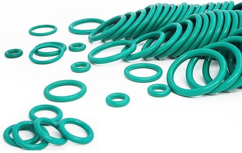 Green FKM O Ring Seal Thickness Oil Gaskets Fuel Washer,Fluorine Rubber O-Rings OD*WD 1.9mm(115x1.9(2pcs)) in Kuwait