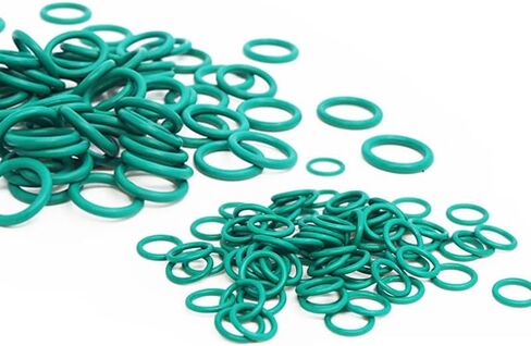 Green FKM O Ring Seal Thickness Oil Gaskets Fuel Washer,Fluorine Rubber O-Rings OD*WD 1.9mm(115x1.9(2pcs)) in Kuwait