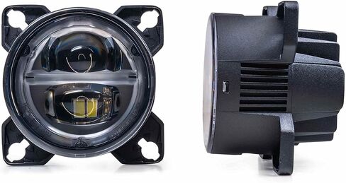 Morimoto BI-LED High/Lowbeam, Sealed3 LED Headlight Housing, Universal 90mm DOT Approved Projector, Ultra Bright Plug and Play Upgrade for Custom Cars, Motorcycles, Motorhomes, Buses, etc. (1x LF802) in Kuwait