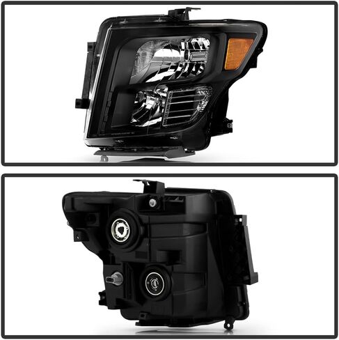 KEEKPO - For 2016-2024 Nissan Titan XD 17-24 Titan Halogen Type Black Housing Headlights Headlamps Pair Set Left+Right in Kuwait