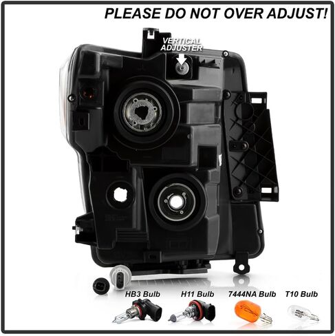 KEEKPO - For 2016-2024 Nissan Titan XD 17-24 Titan Halogen Type Black Housing Headlights Headlamps Pair Set Left+Right in Kuwait