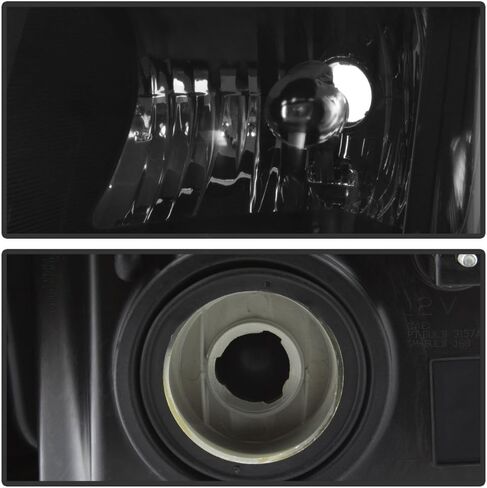 ACANII - For 2007-2011 Dodge Nitro Black Housing Headlights Headlamps Aftermarket Driver + Passenger Side 07-11 Pair Set in Saudi Arabia