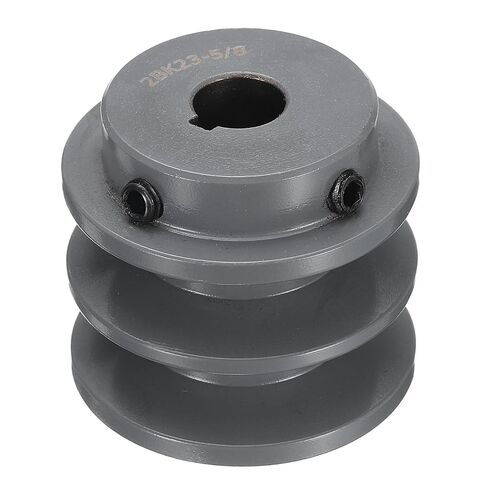 uxcell 2BK28-3/4 V-Belt Sheave 3/4"Bore 2.95"OD Double Groove Web Sheave Bored-to-Size Sheave, Cast Iron, Belt Section for 3L or B Belt in Saudi Arabia