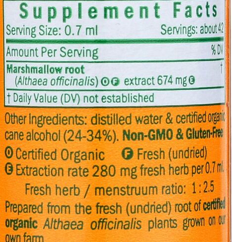 Herb Pharm Certified Organic Marshmallow Liquid Extract - 1 Ounce in Kuwait