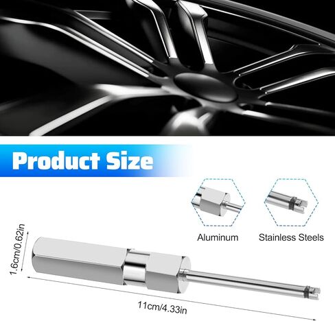 Magnetic Valve Stem Removal Tool, Aluminum-Valve Stem Removal Tool, Tire Valve Tools for Schrader Cores in Kuwait