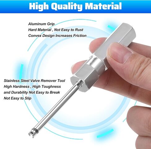 Magnetic Valve Stem Removal Tool, Aluminum-Valve Stem Removal Tool, Tire Valve Tools for Schrader Cores in Kuwait