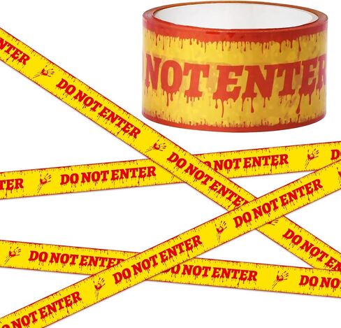 Caution Tape Halloween Decorations Party for Outside & Indoor Halloween Party Decorations Supplies Halloween Caution Tape 3 Rolls - Crime Scene Tape - Do Not Enter Tape - Haunted House Decorations in Saudi Arabia