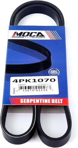 MOCA 4PK1070 & 5PK1110 EPDM Serpentine Belt fits 1990-1993 for Honda Accord 2.2L 2156CC l4 GAS SOHC Naturally Aspirated in Saudi Arabia