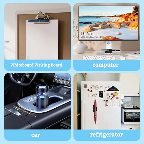 25 Pcs Adhesive Pen Holder, Upgraded Pen Holder for Desk Slicone Holder Marker Holder for Classroom Clipboard Wall Teacher Supplies School Office Desk Accessories（Black） in Kuwait