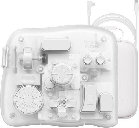 Tourbox Elite Plus ، وحدة تحكم Bluetooth لتحرير صور الفيديو ، الرسم ، الدرجات الملونة ، وحدة التحكم في iPados/MacOS/Windows ، Procreate Clip Studio Paint Photoshop Lightroom Previper in Saudi Arabia